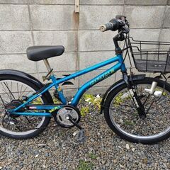 自転車　22インチ　ブルー