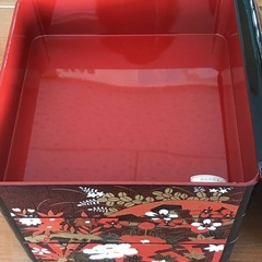 重箱　可愛いお花柄　牡丹　3段　小物入れなどにもレトロ　アンティークの画像