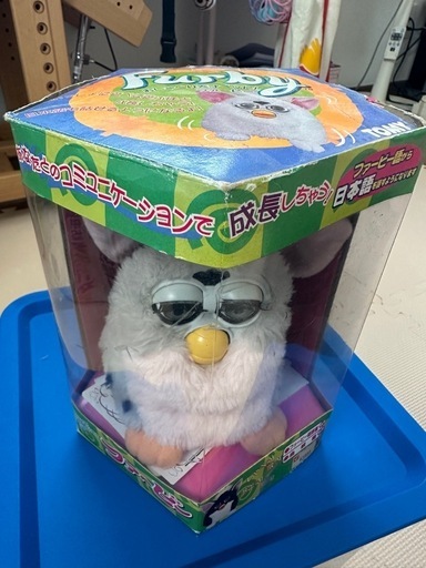 ファービー 初代 グレー ピンク 中古 箱付き