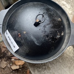 鉄の羽釜の画像