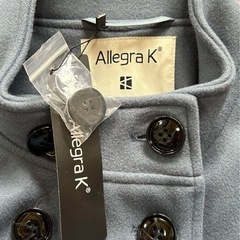 値下げ♪　在庫処分　新品未使用Allegra K ラシャコート Aライン 長袖 防寒 レディース XS　　の画像