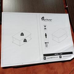 536fk 【未使用品・開封品】フリノ(Furinno) テレビ台 2段 24型テレビ対応 ダークブラウン

の画像