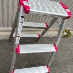 脚立コーナン オリジナル アルミ踏台 ３段 シルバー 