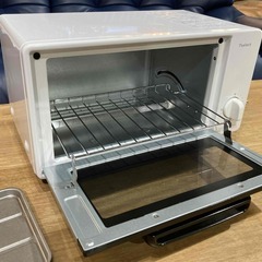 【ヤマダセレクト】オーブントースター YT-V10J 2023年 ホワイト シンプル かんたん操作 パン ピザ コンパクト 便利の画像