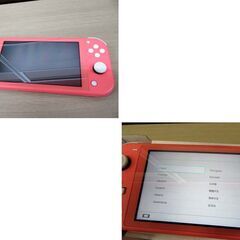 Nintendo Switch Lite コーラル HDH-001 ACアダプター 箱付き 中古 動作確認済み ゲーム機 任天堂 スイッチライト 苫小牧西店の画像