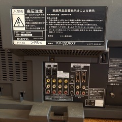 ブラウン管テレビと液晶テレビの画像