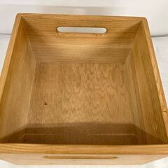 中古　きび工房　①　収納箱　チェスト用　収納ケース　タモ無垢　頑丈　木製　木箱　300×300×H360　愛知県 一宮市 名古屋 稲沢 江南 岩倉 岐阜 羽島 各務ヶ原 三重 愛知 グッドプライス一宮　の画像