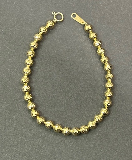 K18 ゴールド ブレスレット シャンデリア メンズ 18cm 11.55g