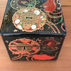 重箱　3段　鼓の絵柄　未使用品