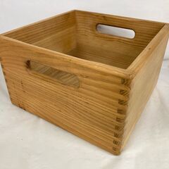 中古　きび工房　②　収納箱　木箱　チェスト用　収納ケース　タモ無...