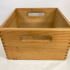 中古　きび工房　②　収納箱　木箱　チェスト用　収納ケース　タモ無垢　頑丈　木製　300×300×H360　愛知県 一宮市 名古屋 稲沢 江南 岩倉 岐阜 羽島 各務ヶ原 三重 愛知 グッドプライス一宮の画像