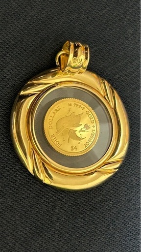 金　K18 ネックレス　トップ