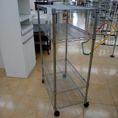 ★ジモティ割あり★  メタルラック シルバー H126×D45.5×W76 クリーニング済み OJ8449の画像