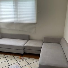 オットマン付きソファ