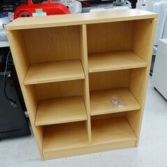 【恵庭】☆中古品☆カラーボックス 3段2列 幅76.5×奥29×...