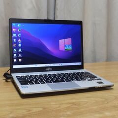 美品 高性能ノートPC 富士通 LIFEBOOK S938S 液晶13.3インチ フルHD Win11pro24H2 (最新) CPU Corei5-8350U メモリー8GB　256GB PCLe SSD(新品) Office 2021 pro (最新) WiFi Bluetooth Webカメラ SDカードリーダーの画像