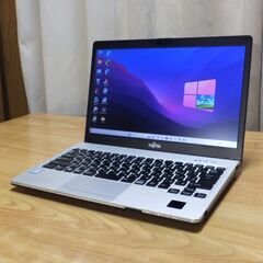 美品 高性能ノートPC 富士通 LIFEBOOK S938S 液晶13.3インチ フルHD Win11pro24H2 (最新) CPU Corei5-8350U メモリー8GB　256GB PCLe SSD(新品) Office 2021 pro (最新) WiFi Bluetooth Webカメラ SDカードリーダーの画像