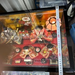 オルゴール 豪華ガラスケース入り 雛人形 ひな人形 五人飾り