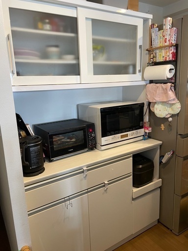【急募】ニトリ食器棚　レジューム120 値下げ要相談