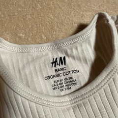 Ｈ&M リブロンパース 肌着 プチバトー肌着 ロンパース ノースリーブ セットの画像