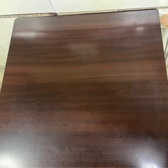 【7月までお値下499▶︎350円】テーブル ダイニング  木 ステンレス 茶色 ブラウンの画像