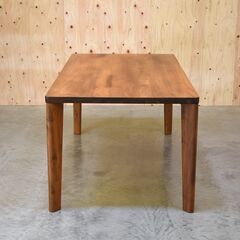 【3/20受渡完了】≪yt1854ジ≫ 美品 東京インテリア ダイニングテーブル Samantha/サマンサ 幅180cm ウォールナット材/ブラウン系/おしゃれ/中古家具/宮城県仙台市 70312-09の画像