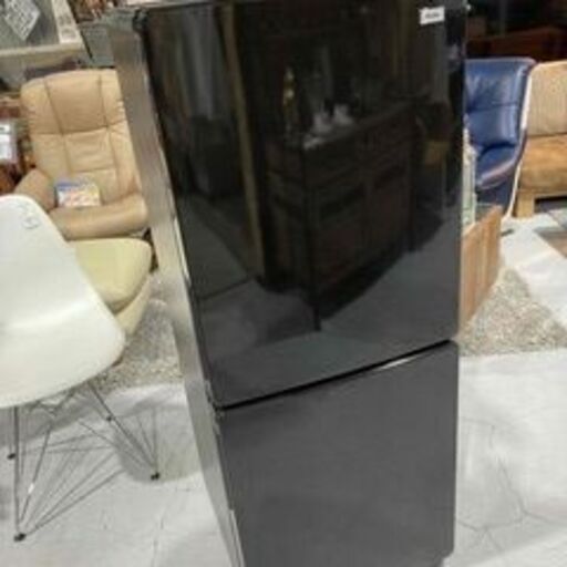 ★Haier ハイアール★2ドア冷蔵庫 JR-NF148B 2021年 ブラック 耐熱天板 レンジ置ける シンプル コンパクト 省スペース
