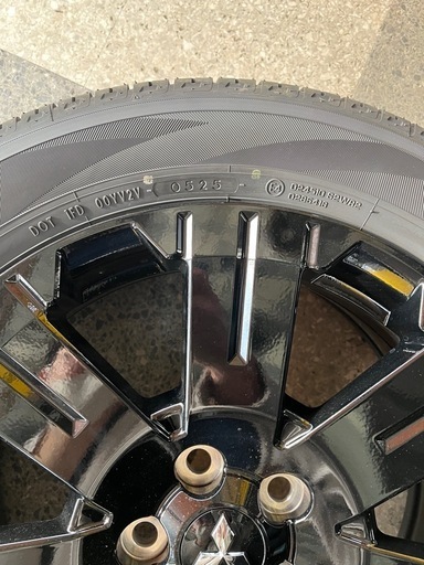 【美品 新車外し】デリカD5 ブラックエディション ホイールタイヤセット