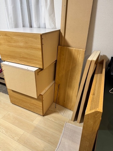 【美品 】ニトリベッドセット シングル　収納付き　マットレス付き
