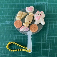 新★ミニうちわキーホルダー★ハンドメイド品