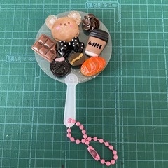 新★ミニうちわキーホルダー★ハンドメイド品