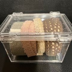刺繍テープ３本シルバーラメテープ１本の画像