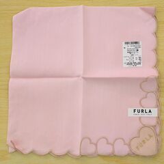 ★ジモティー割有★　FURLA/フルラ　ハート×ピンク　ハンカチ...