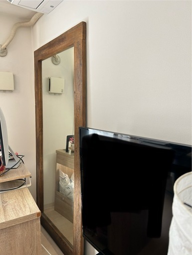 (決まりました)ヴィンテージスタイル　大判ミラー　90×180