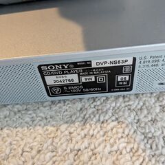 SONY DVD プレーヤーの画像