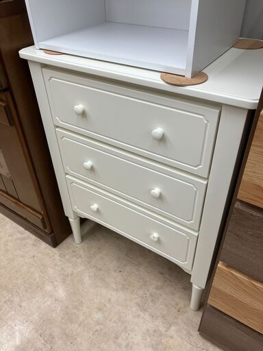 FrancFranc 3段ローチェスト アンティーク調 ミーオチェスト No.1883● ※現金、クレジット、スマホ決済対応