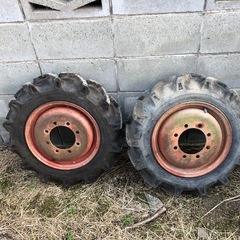 バリ目　トラクタータイヤ　6-14 ホイール付き