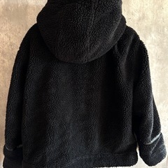 GU ジーユー ボアジャケット ブラック XSの画像