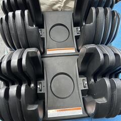 可変式 アジャスタブルダンベル 2個セット MOJEER 24㌔×2の画像