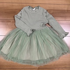 子ども服　グリーンドレス　100㎝　