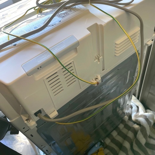 【SHARP/シャープ】全自動 電気洗濯乾燥機 2015年製 5.5kg ES-TX5RC 穴なし槽 時短コース ビッグウェーブ洗浄