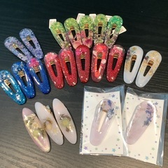 ハンドメイド ヘアクリップ