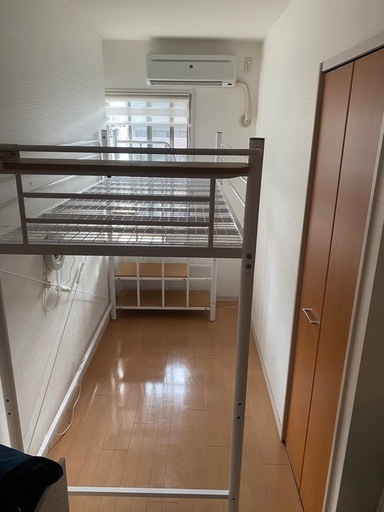 【売却済】スチール製ロフトベッドを売ります。