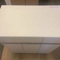 コンセント付きダストボックスカウンター キッチンカウンター ゴミ箱付き