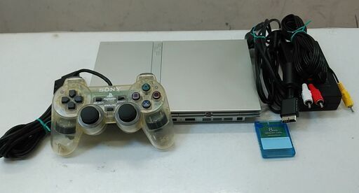品質保証☆配達有り！6500円(税別）動作OK！SONY PS2 薄型 プレステ2 本体セット コントローラー1個