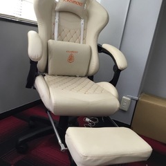 ‼️お持ち帰り特価‼️Dowinx ゲーミングチェア オフィスチェア 白 オットマン付き　LS-6689 (ホワイト)の画像