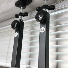 【美品】壁面収納突っ張りラダーシェルフ（2セット）の画像