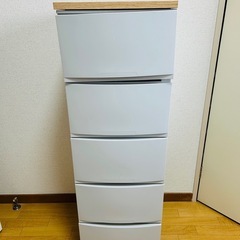 【美品】5段衣装チェスト 洋服衣類収納 タンス　