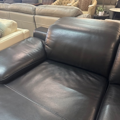 IDC 大塚家具　カウチソファ　総本革