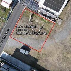 鹿児島市本名町【売地】造成済整形の住宅用平坦地即建築可50坪130万円